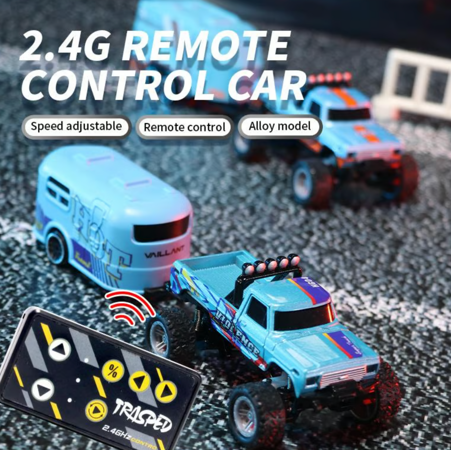 RipRush™ Mini Monster 1:64 – Off-Road LED Alloy Racer